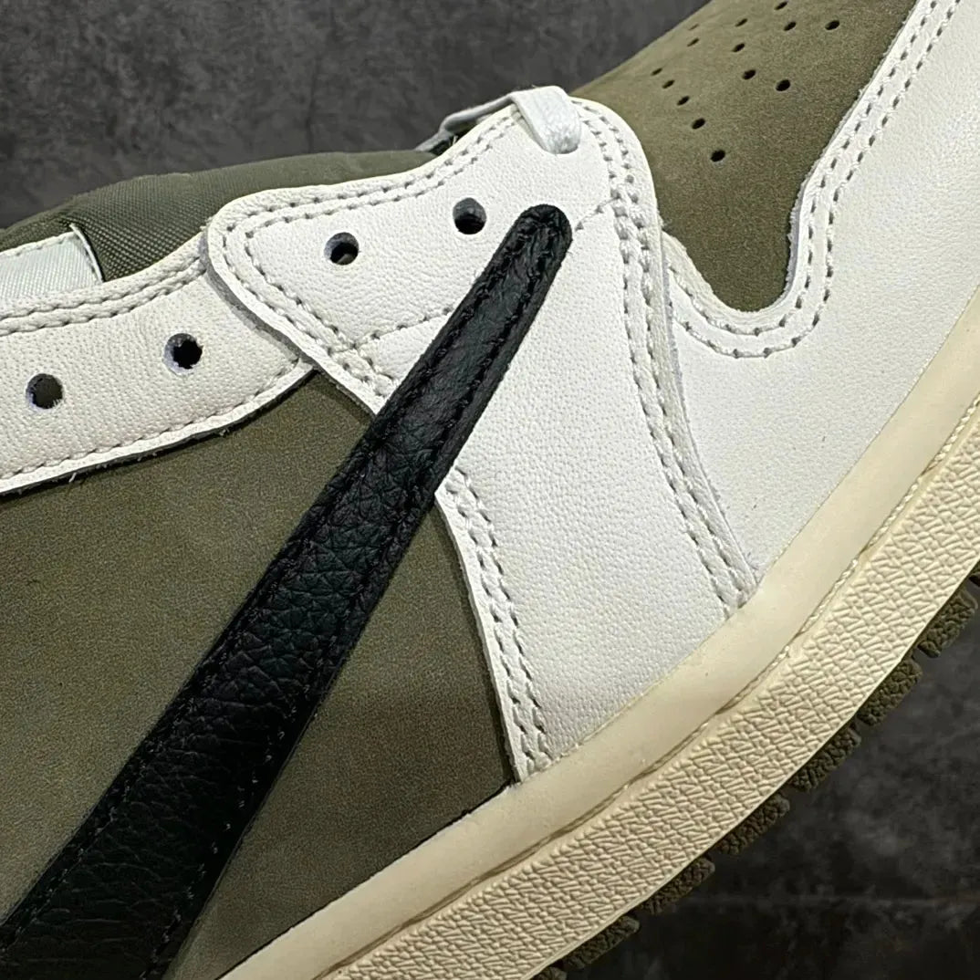 AJ 1 Retro Low x Travis 'Medium Olive'