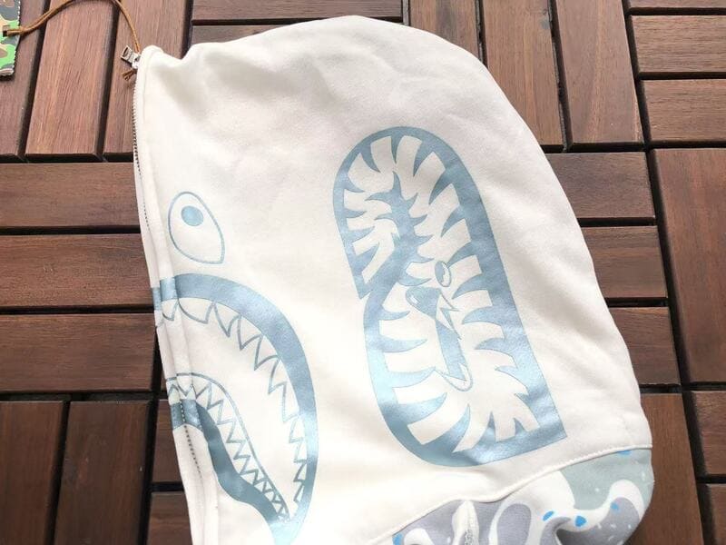 Hoodie BP Shark ABC White Blue Camo
