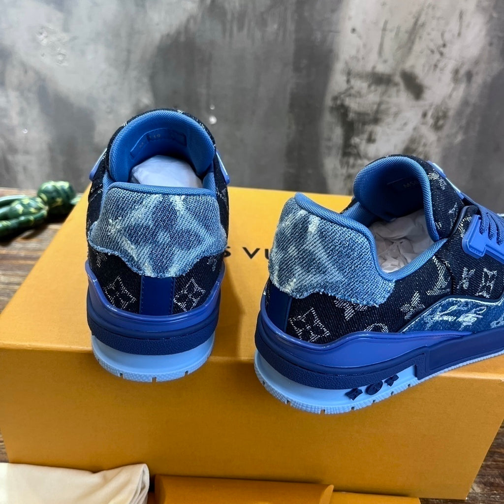 LV Trainer Jeans Black Blue