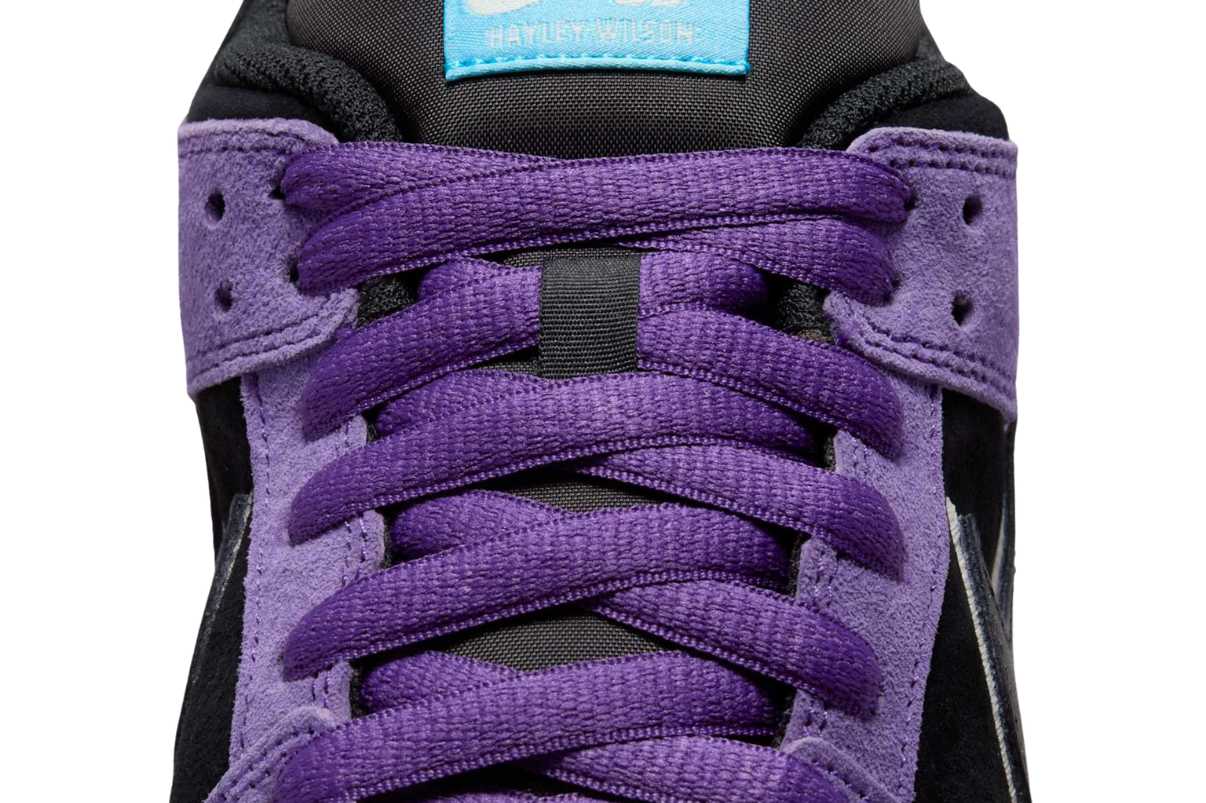 Dunk Low Pro x Hayley Wilson Black and Court Purple