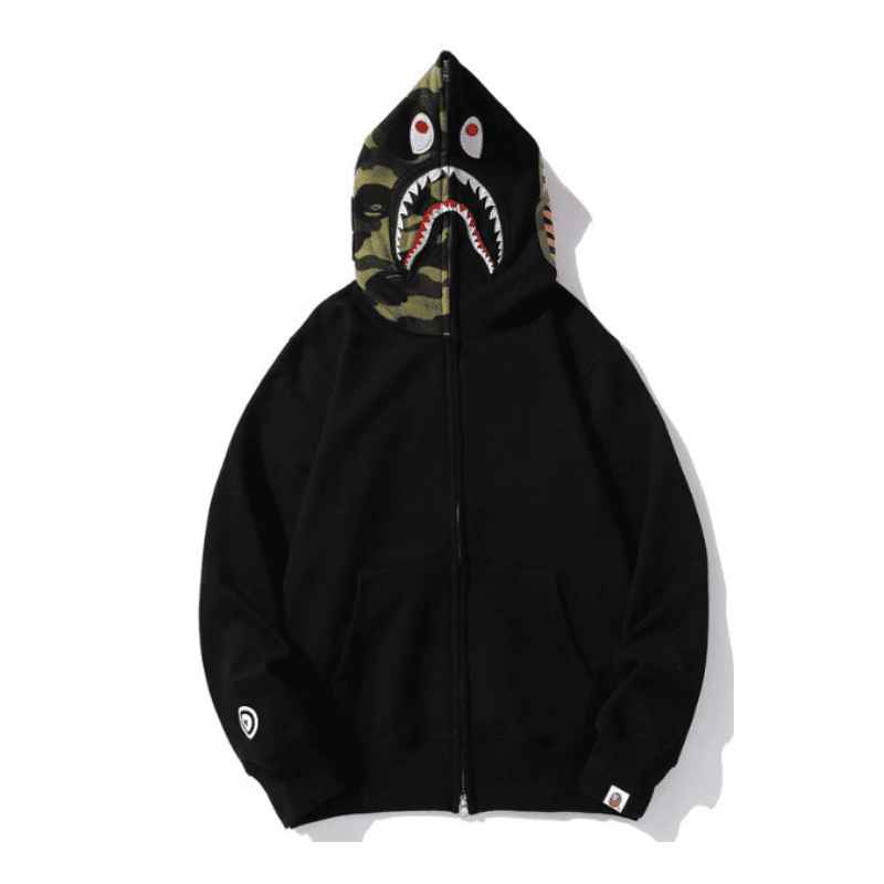 Hoodie BP Shark Zip Black