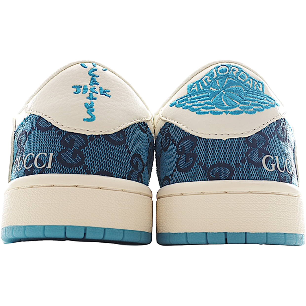 AJ 1 Retro Low x Travis 'Blue Gucc' Customs