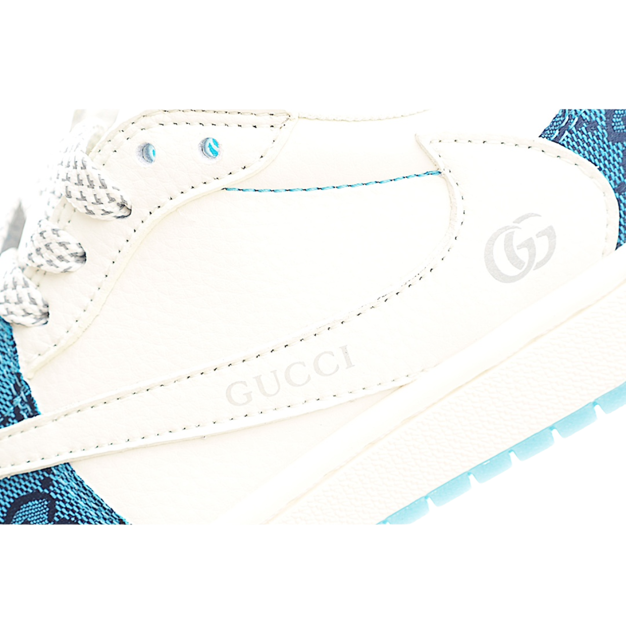 AJ 1 Retro Low x Travis 'Blue Gucc' Customs