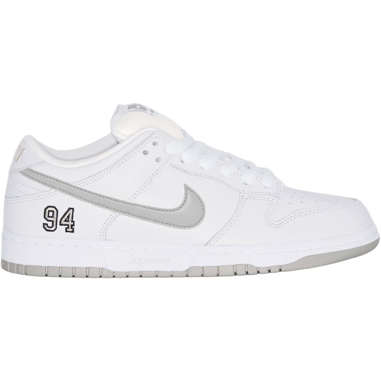 Low SB x Supreme 'White Metalic Silver'