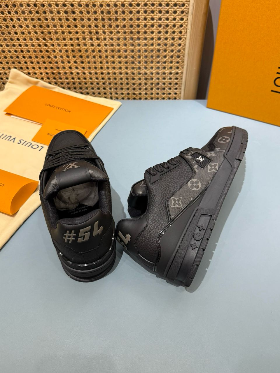 LV Trainer #54 Sneaker Black