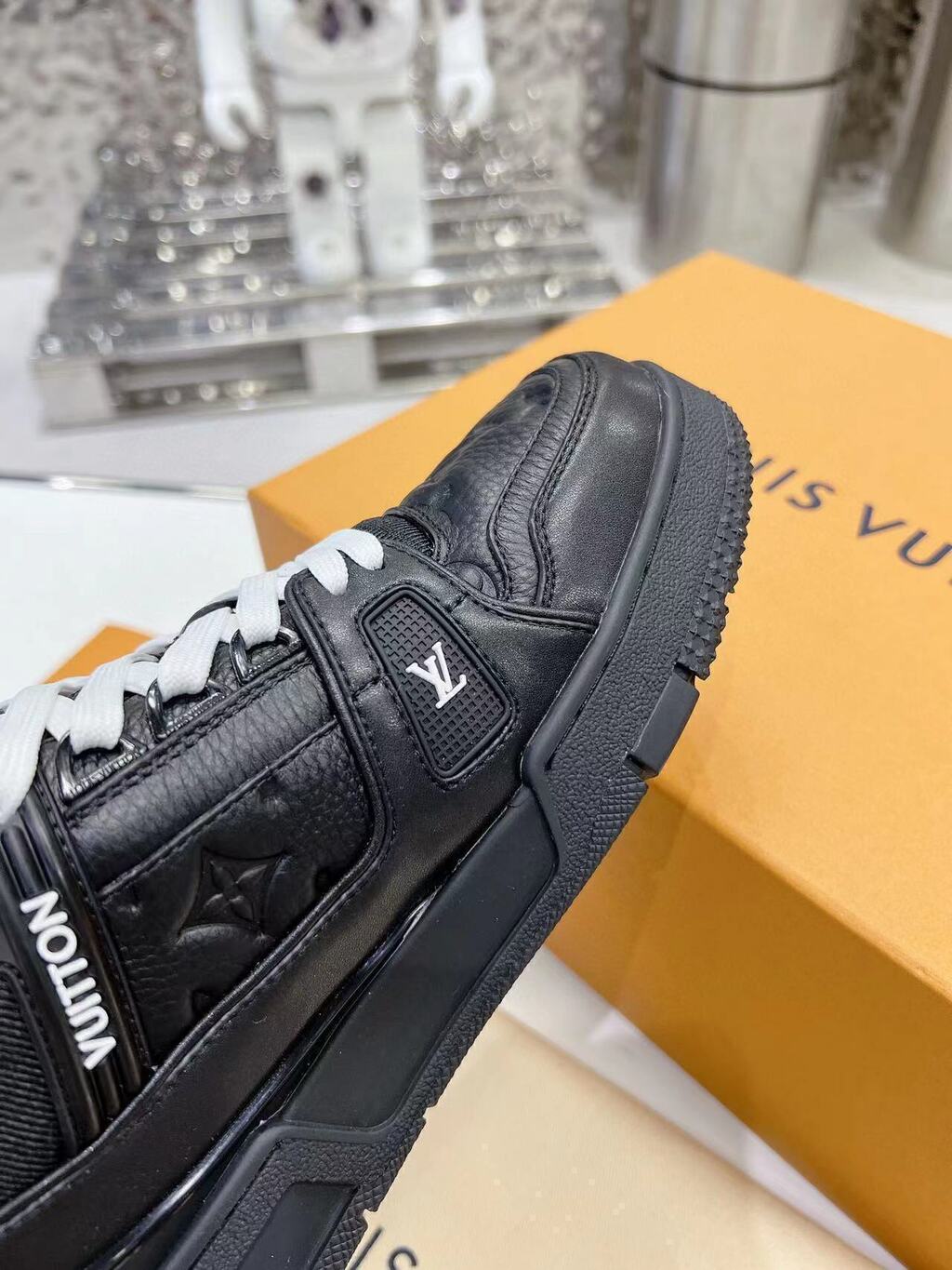 LV Trainer Black Embossed Monogram