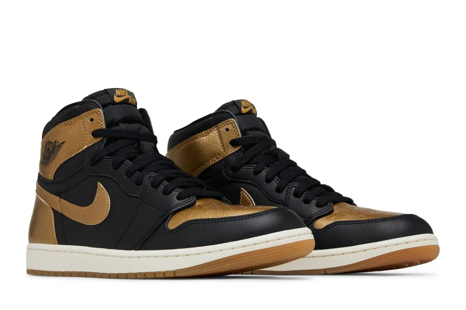 AJ 1 High Og Black Metallic Gold Black