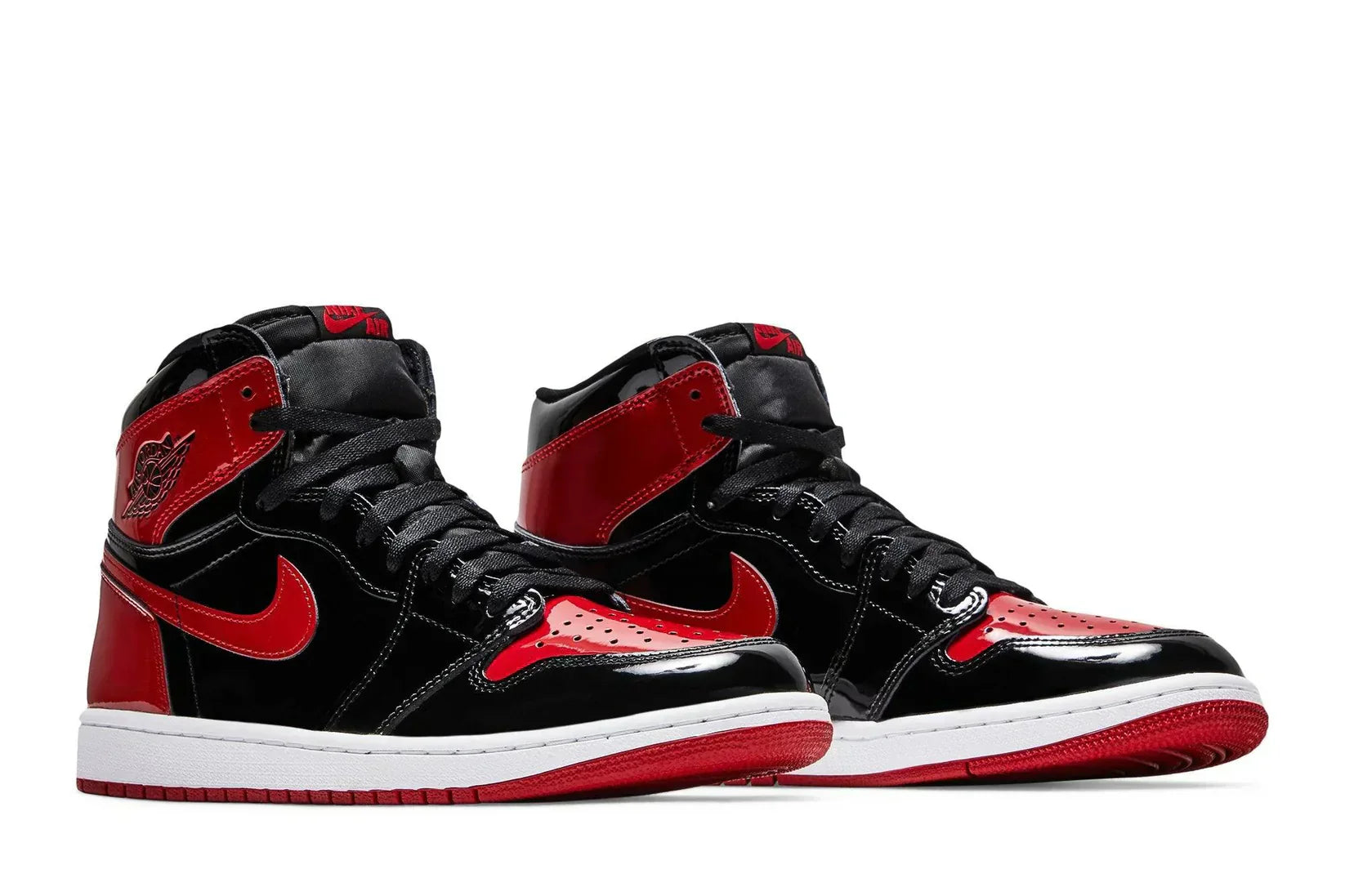 AJ 1 High Patent Bred Red