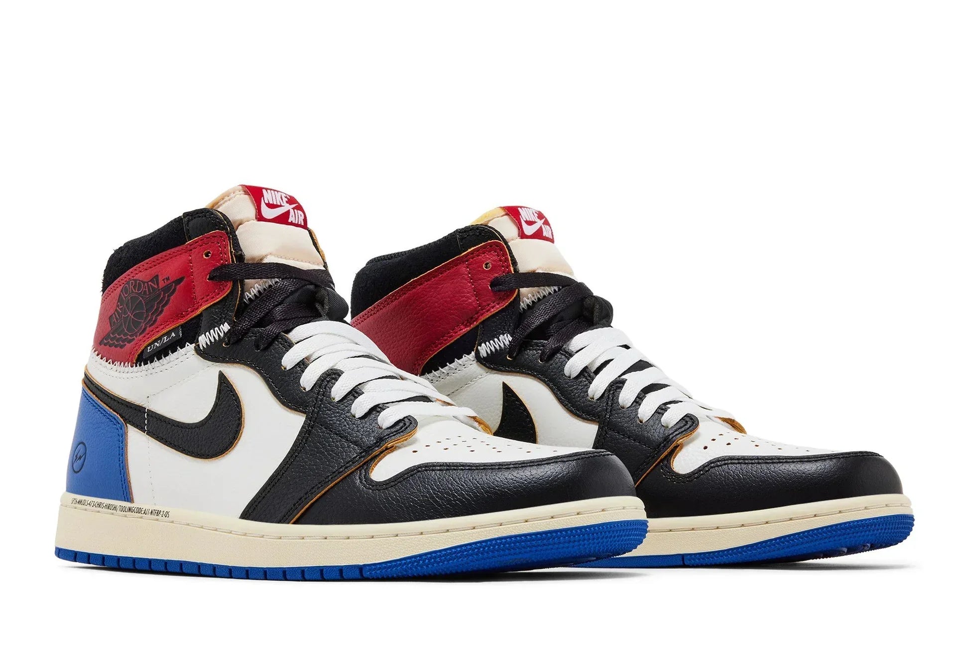 AJ 1 High Fragment x Union LA Varsity Red White