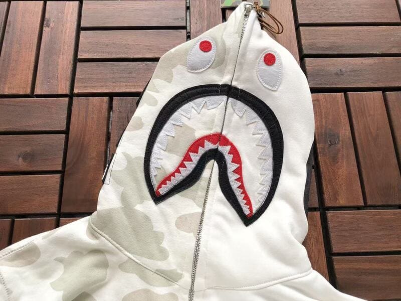 Hoodie BP Shark ABC White Camo