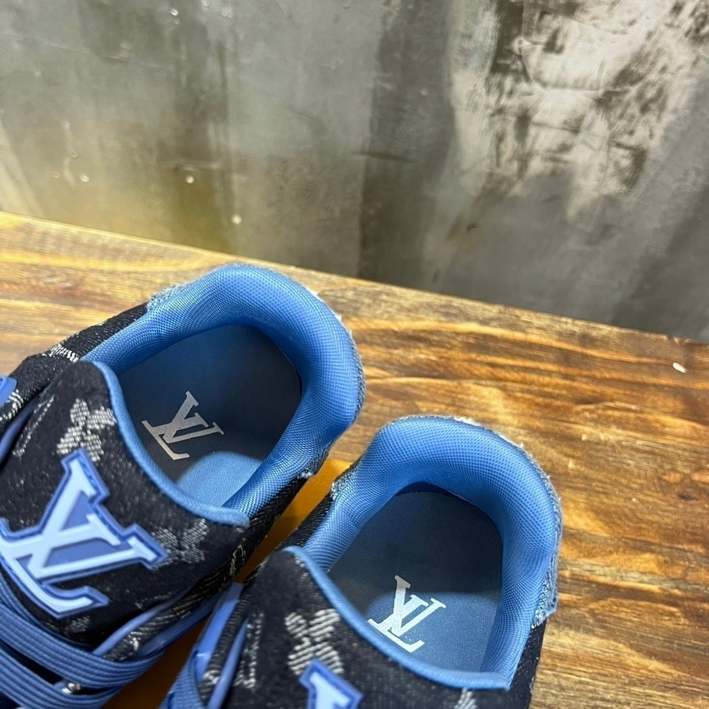 LV Trainer Jeans Black Blue