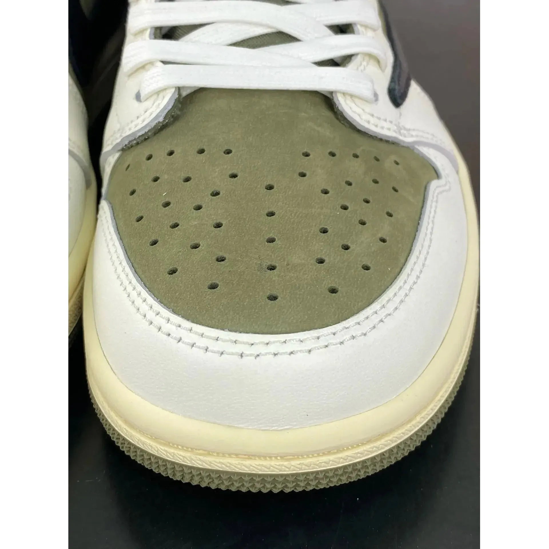 AJ 1 Retro Low x Travis  'Medium Olive'