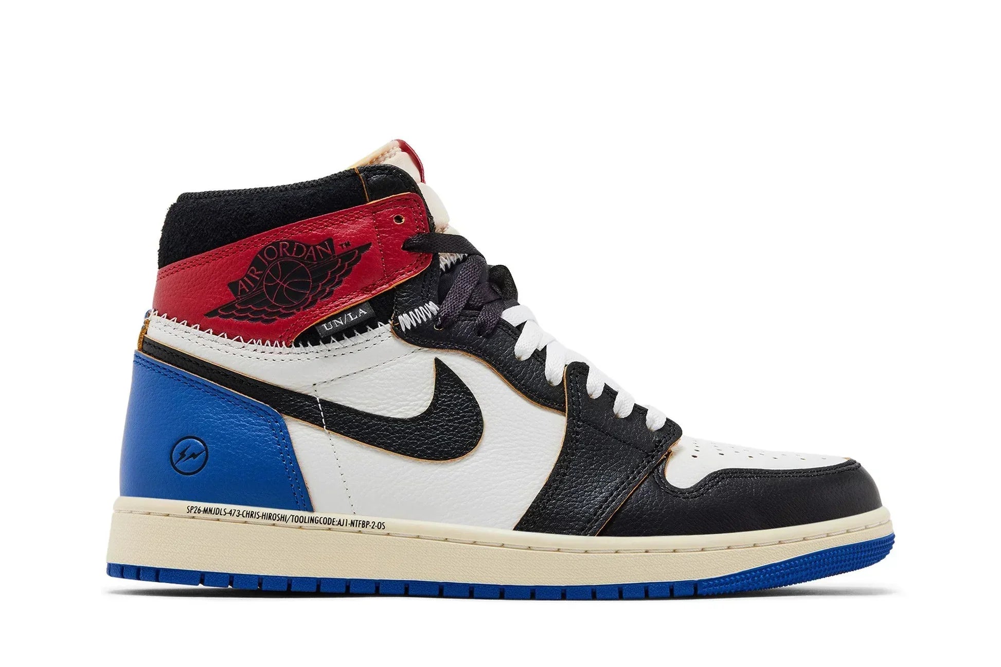 AJ 1 High Fragment x Union LA Varsity Red White