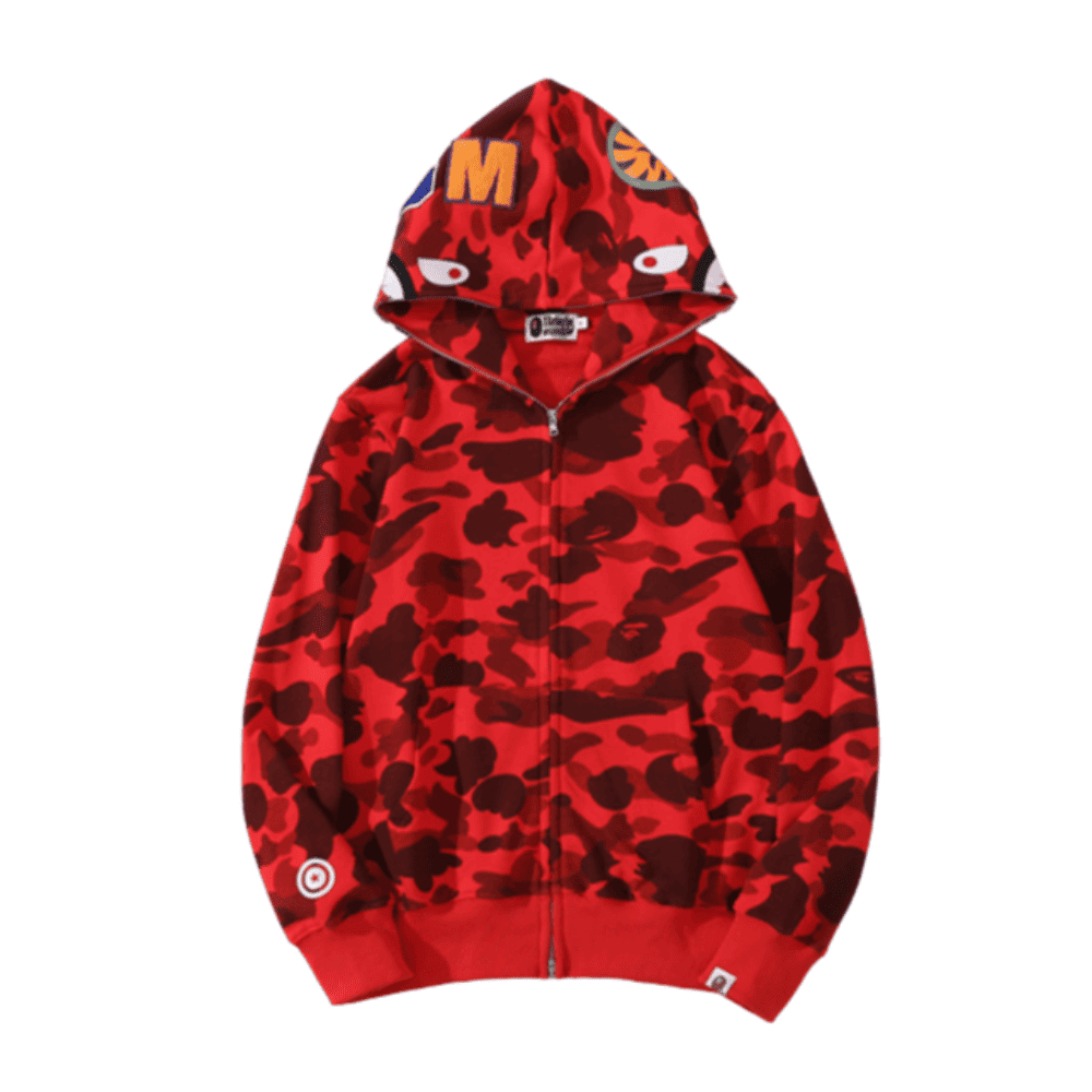 Hoodie BP Shark Wide Red Camo