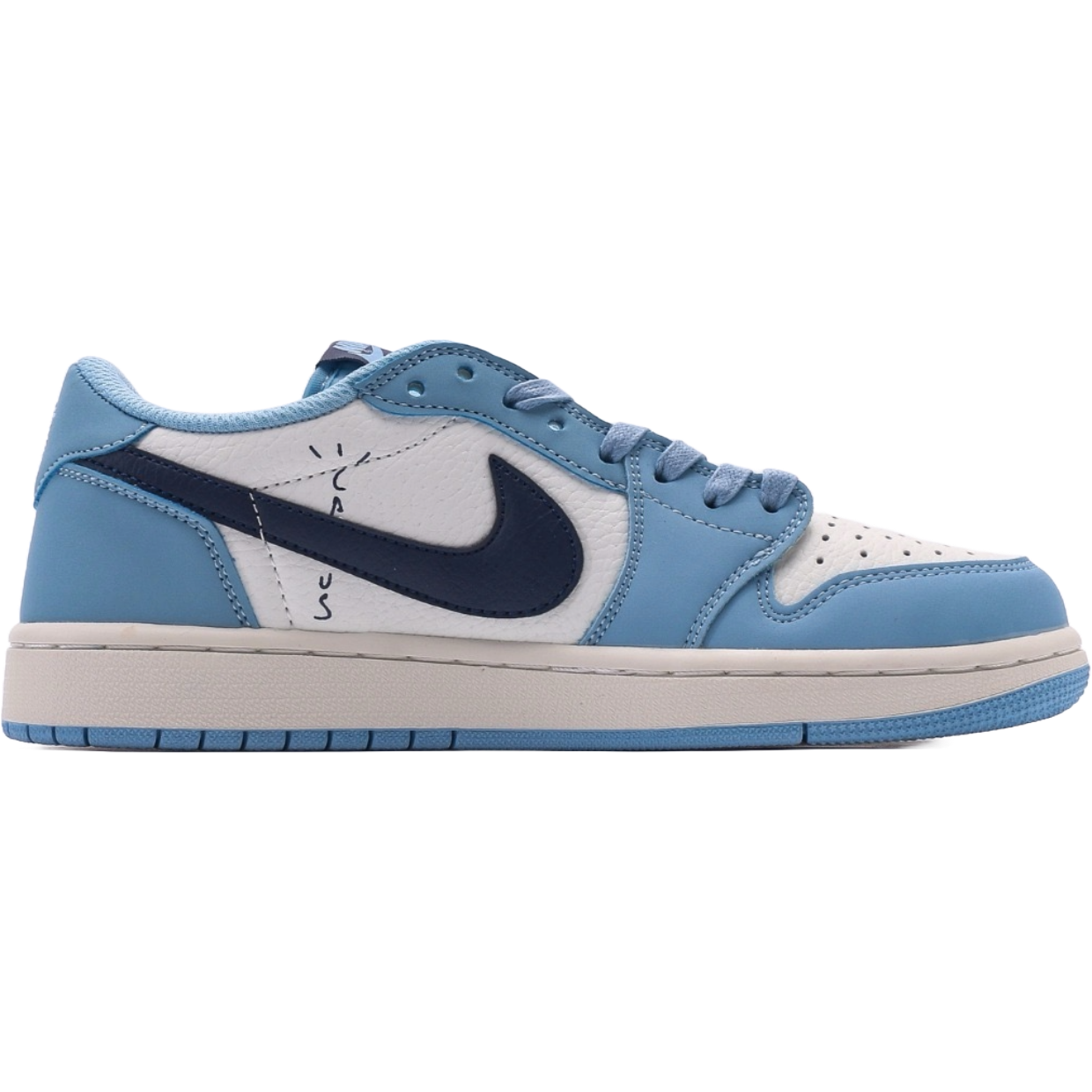 AJ 1 Low x Travis Scott 'UNC' Customs
