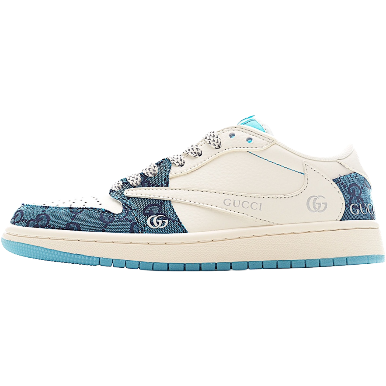 AJ 1 Retro Low x Travis 'Blue Gucc' Customs