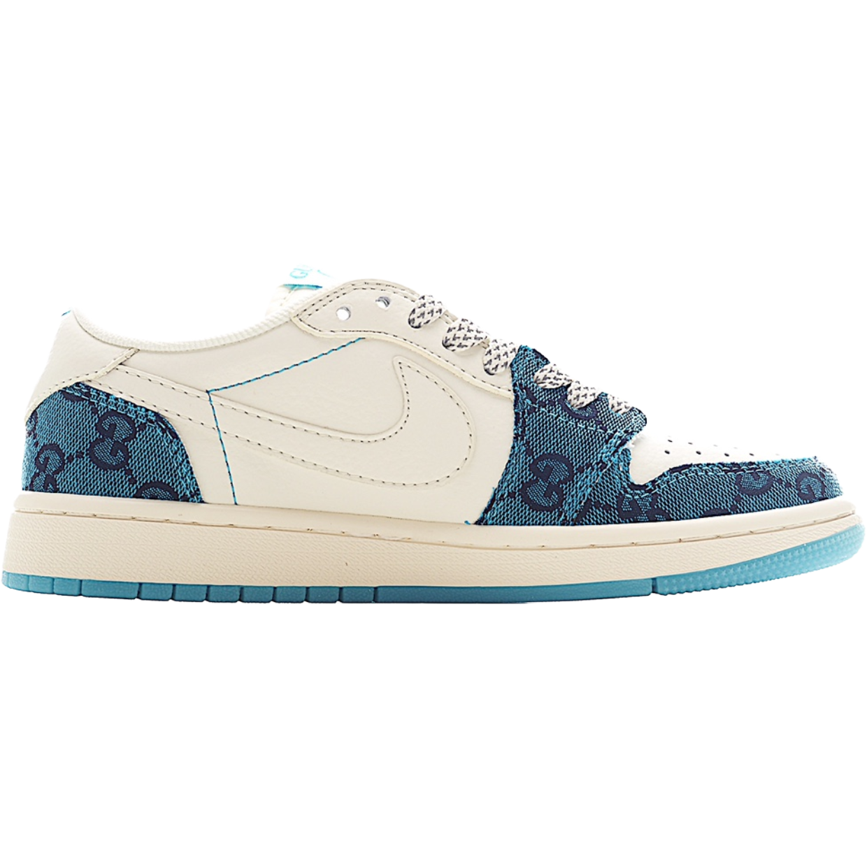 AJ 1 Retro Low x Travis 'Blue Gucc' Customs
