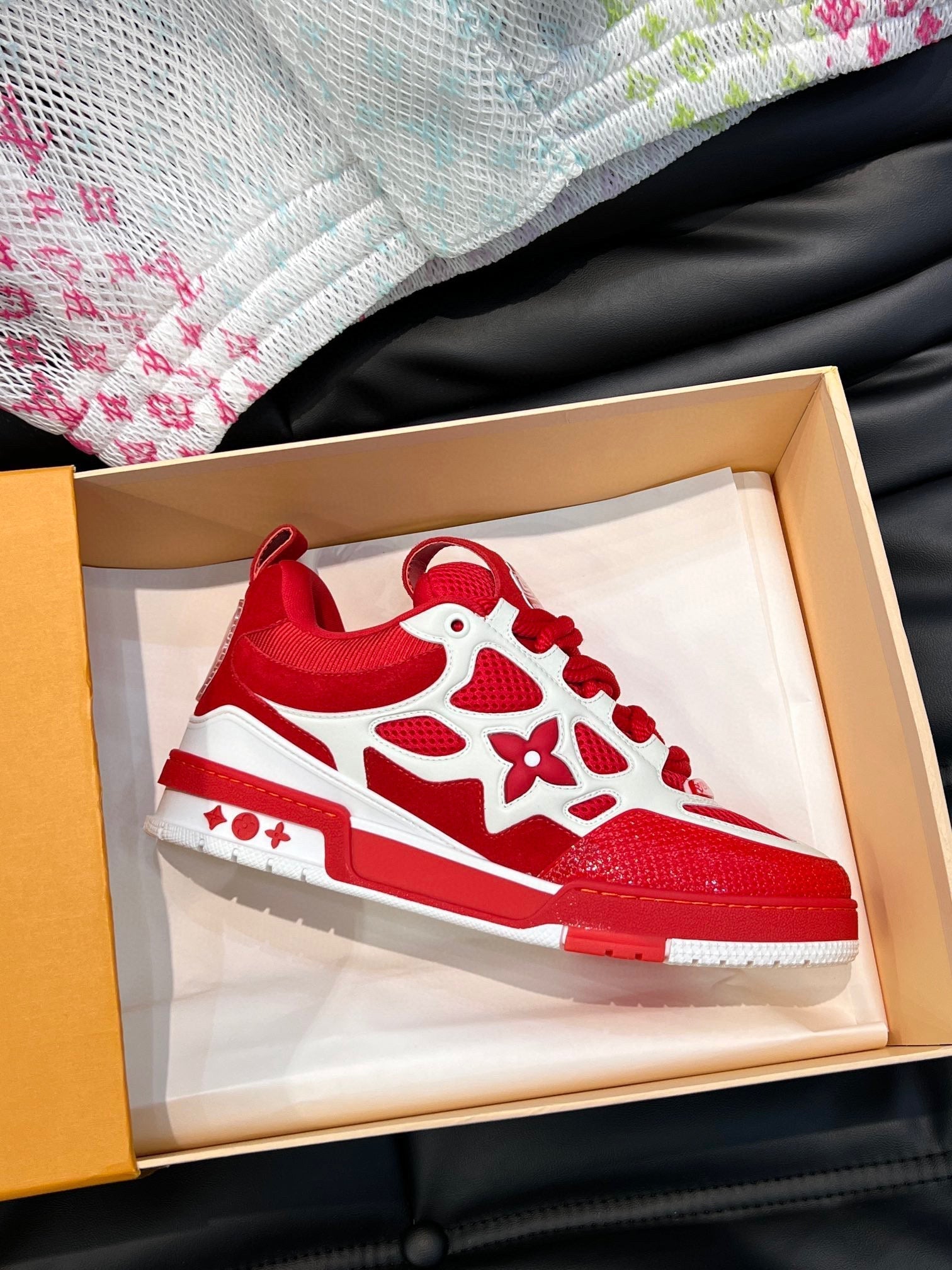 LV Skate Red Sneakers