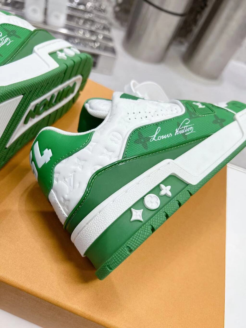 LV Trainer #54 Signature Green White
