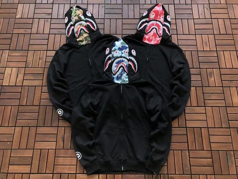Hoodie BP Shark ABC Blue Black