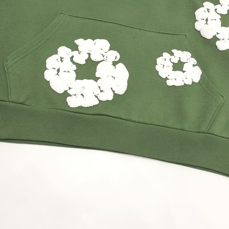 Hoodie DT The Cotton Wreath Green