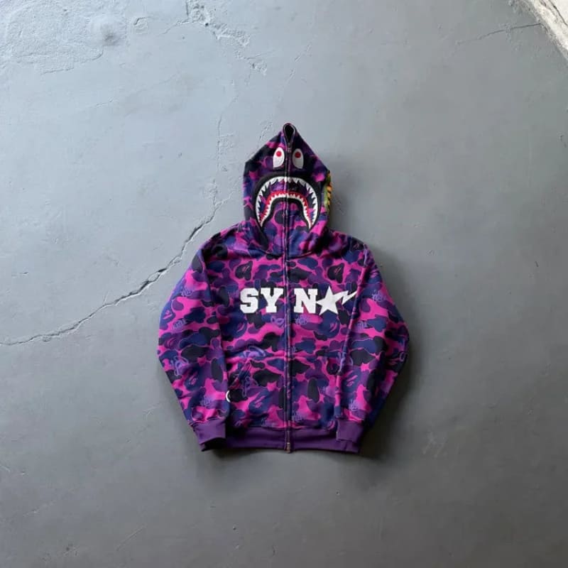 Set BP x SY By CC x SF Shark Camo Purple