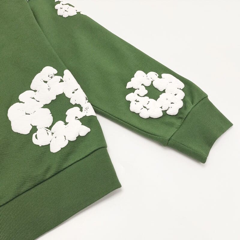 Hoodie DT The Cotton Wreath Green