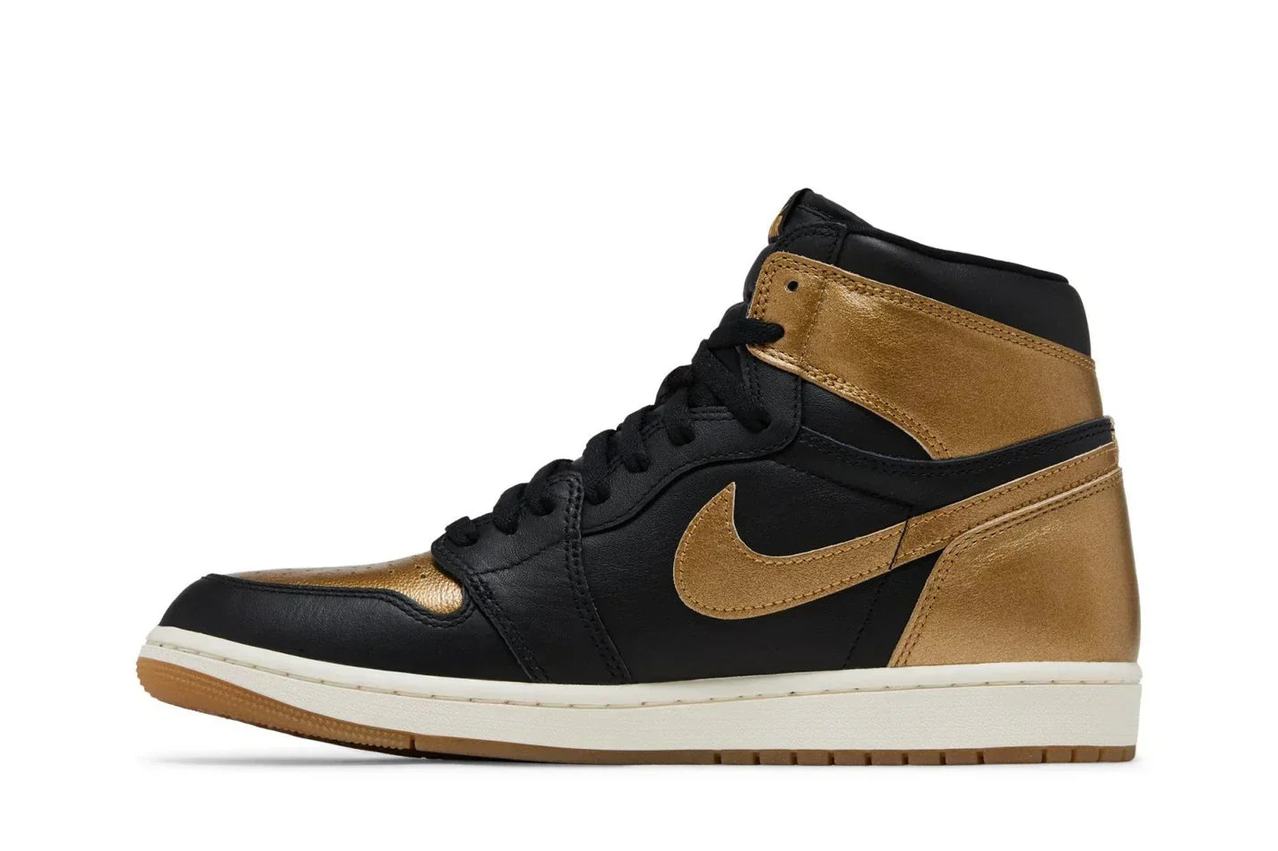 AJ 1 High Og Black Metallic Gold Black