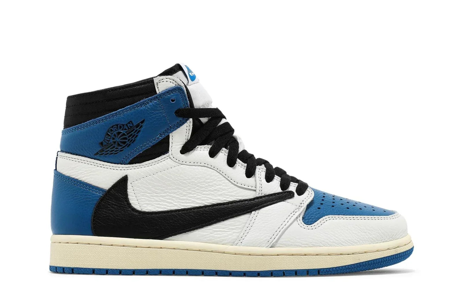 AJ 1 Retro High Fragment x Trevis Leather White Blue